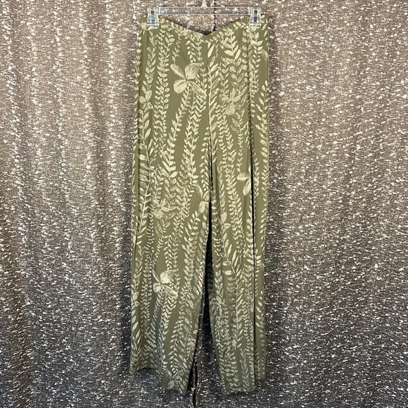 Conrad C Button Up Shirt and Pants Plants Herb Floral 2 Piece Set Size 10 - Picture 10 of 15